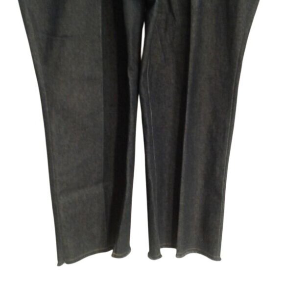 Avenue Blues Plus Size 26 Womens Jeans Blue Denim Relaxed Fit Cotton Raw Hem - Picture 7 of 8